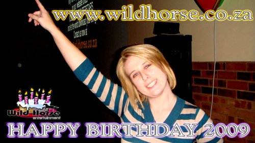 Lekker verjaar saam met Wildhorse.......